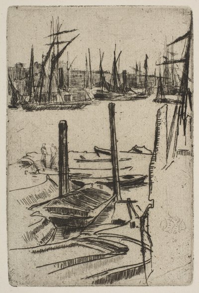 Az apró medence, [1879]. alkotó: James Abbott McNeill Whistler