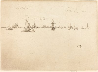 A toronyhajó, 1887. alkotó: James Abbott McNeill Whistler