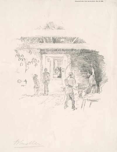 A gumiabroncskovács, 1890. alkotó: James Abbott McNeill Whistler