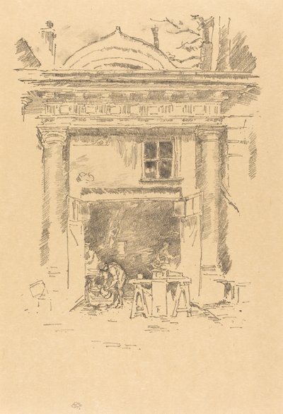 The Whitesmiths, Impasse des Carmélites, 1894. alkotó: James Abbott McNeill Whistler