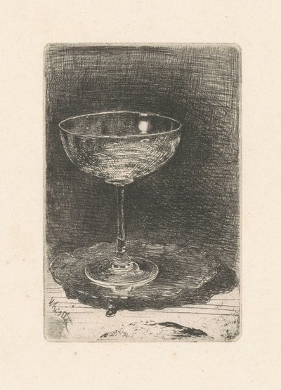 A borospohár, 1859. alkotó: James Abbott McNeill Whistler