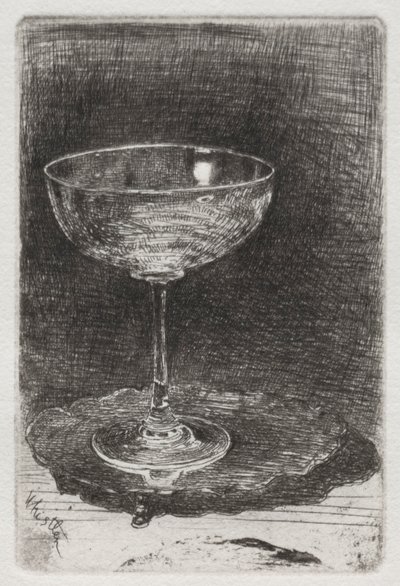 A borospohár, 1858. alkotó: James Abbott McNeill Whistler