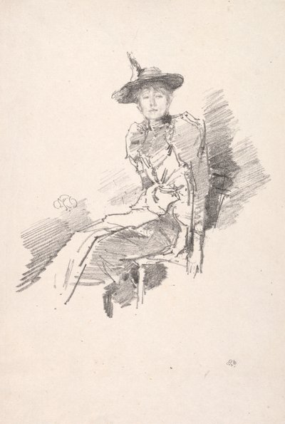 A szárnyas kalap, 1890. alkotó: James Abbott McNeill Whistler
