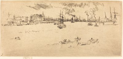 Tilbury, 1887. alkotó: James Abbott McNeill Whistler