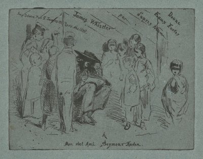 Tizenkét erős víz címlapja a természetből, 1858. alkotó: James Abbott McNeill Whistler