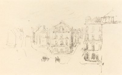 Próbavázlat: Grand Rue, Dieppe, c. 1891. alkotó: James Abbott McNeill Whistler