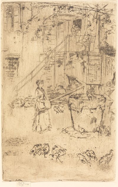 Pulykák, 1880. alkotó: James Abbott McNeill Whistler
