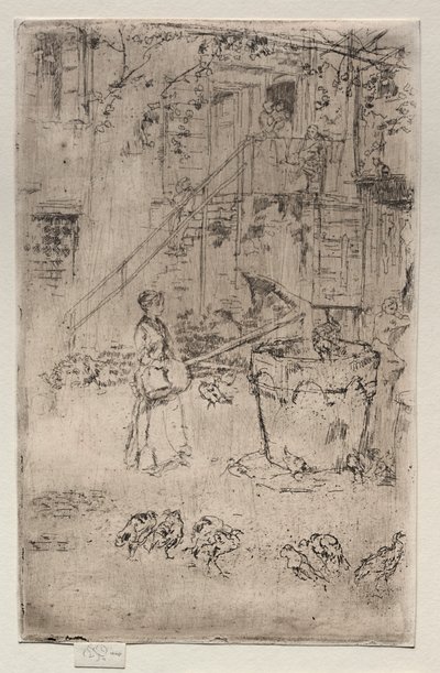 Pulykák, 1886. alkotó: James Abbott McNeill Whistler