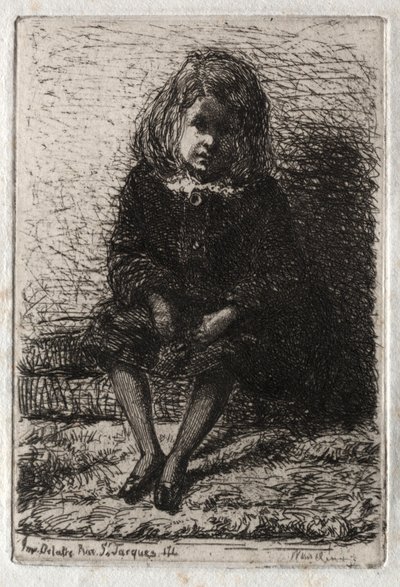 Tizenkét rézkarc a természetből: Kis Arthur, 1858. alkotó: James Abbott McNeill Whistler