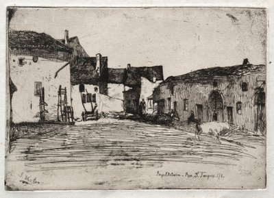 Tizenkét rézkarc a természetből: Liverdun, 1858. alkotó: James Abbott McNeill Whistler
