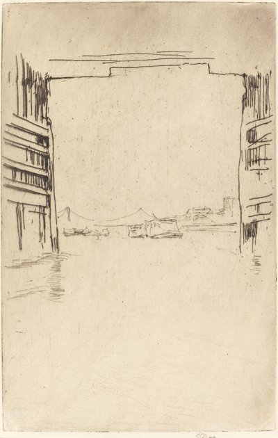 Az Old Battersea híd alatt, 1879. alkotó: James Abbott McNeill Whistler
