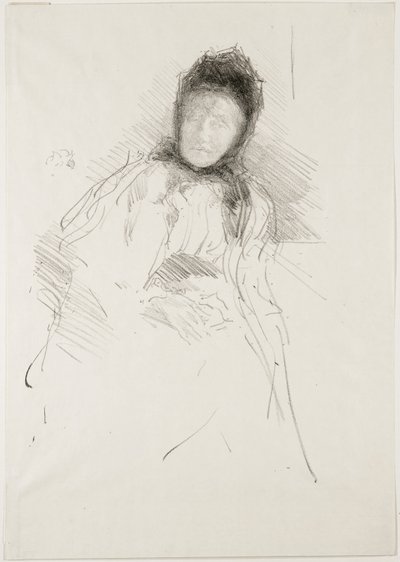 Lady Haden befejezetlen vázlata, 1895 alkotó: James Abbott McNeill Whistler