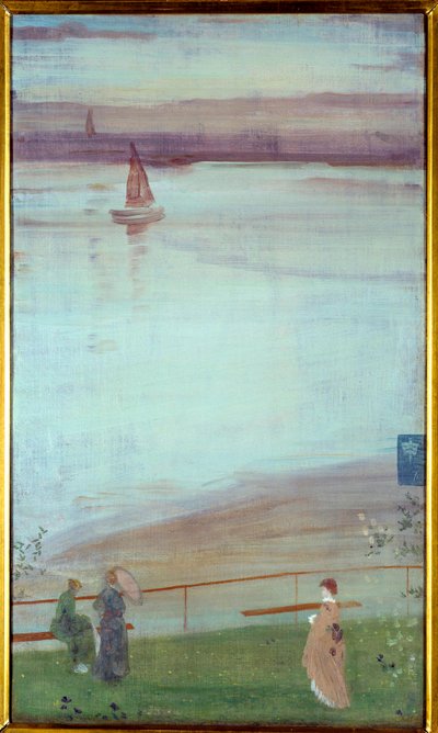James Abbott McNeill Whistler (1834-1903) variációja a lila és zöld festészetben 1871 V. 0,35x0,61 m Párizs, Muse d