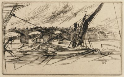 Vauxhall híd, 1861. alkotó: James Abbott McNeill Whistler
