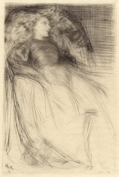 Fáradt, 1863. alkotó: James Abbott McNeill Whistler