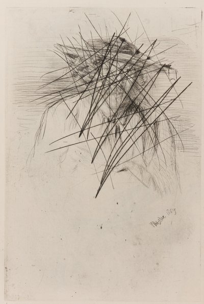 Whistler kalappal, 1859. alkotó: James Abbott McNeill Whistler