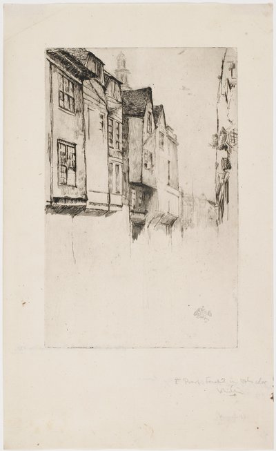 Great Street, London, 1877. alkotó: James Abbott McNeill Whistler