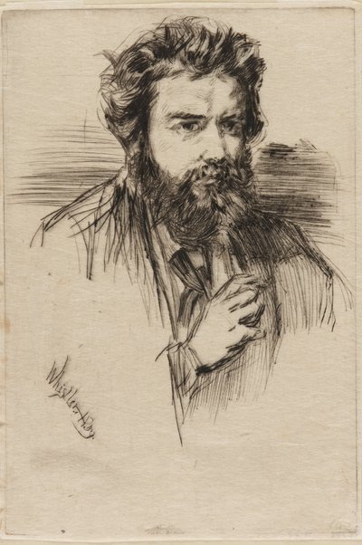 Z. Astruc, a „The Artist” szerkesztője, 1859. alkotó: James Abbott McNeill Whistler