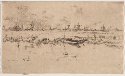 Zaandam. alkotó: James Abbott McNeill Whistler