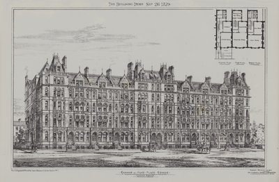 Cadogan Terrace, Cadogan és Hans Place Estate, Chelsea, 1879 alkotó: James Akerman