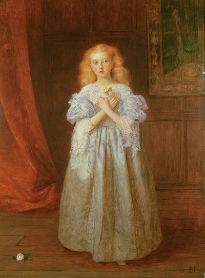 A kislány, aki Van Dycknek ült, 1868 alkotó: James Archer