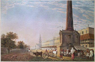 Writers Buildings, Calcutta, metszett Robert Havell, pub. 1824 alkotó: James Baillie after Fraser