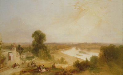 Kilátás a Temzére a Richmond Hillről, 1835 alkotó: James Baker Pyne