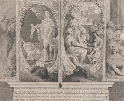 Őfelsége törvényt ajánl (tervek a Művészetek Ösztönző Társasága nagytermének falaihoz) alkotó: James Barry