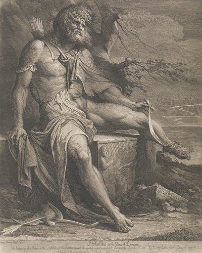 Philoktétész Lemnos szigetén alkotó: James Barry