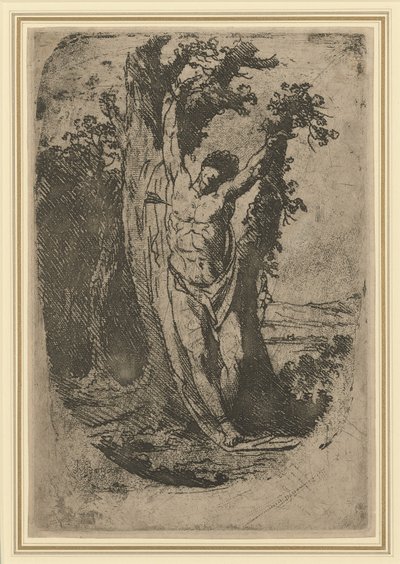 Szent Sebestyén, 1776 körül (lágy alapozású metszet rulettmunkával és harapással) alkotó: James Barry