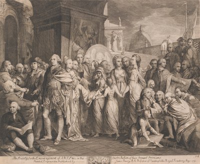 A Művészetek Ösztönző Társasága (2 példányban) alkotó: James Barry