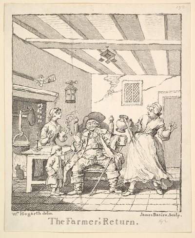 A Farmers Return frontispiece, 1762. március. alkotó: James Basire I