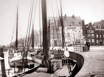 Csatornahajók, Rotterdam, 1898. alkotó: James Batkin