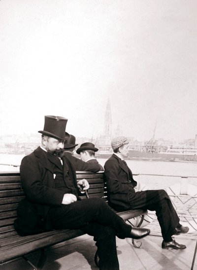 Utasok egy kompon, Rotterdam, 1898. alkotó: James Batkin