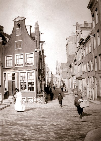 Utcai jelenet, Rotterdam, 1898. alkotó: James Batkin