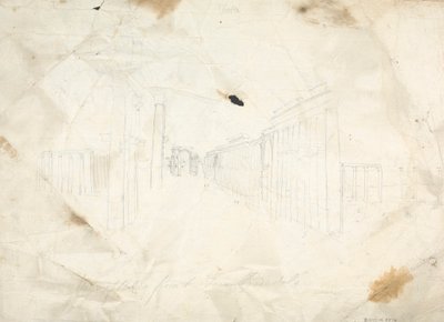 Vázlat a templomromokról alkotó: James Bruce