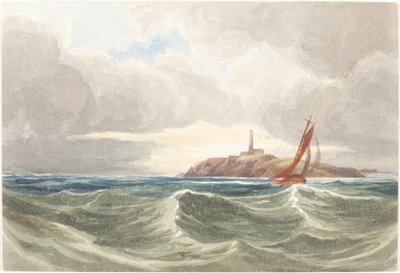 Tengeri táj világítótorony alkotó: James Bulwer