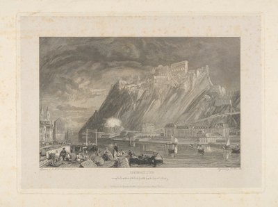 Ehenbreitstein, Az erőd lebontása során 1817-ben a coblentzi rakpartról. alkotó: James C. Allen
