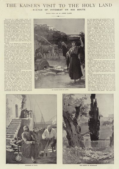 A császár látogatása a Szentföldön alkotó: James Clark