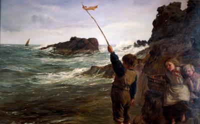 „Elkapta az árapály”, 1869 alkotó: James Clarke Hook