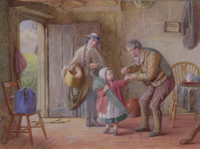 Egy fillér magadnak, 1870 körüli (akvarell) alkotó: James Clarke Waite