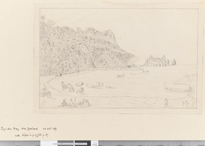 iv. Kilátás a Watering Place Tegadoo-öbölre, Új-Zéland, 1769. október 23. alkotó: James Cook