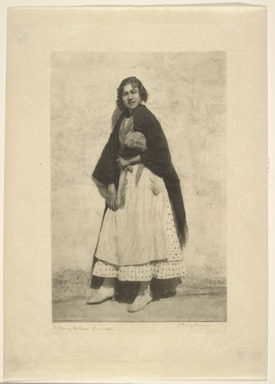 Egy fiatal Gitana, Granada alkotó: James Craig Annan