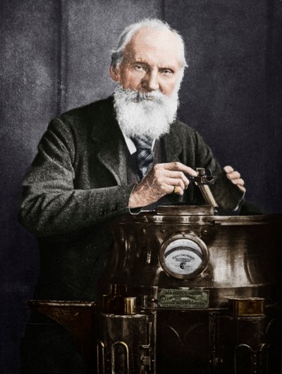 Lord Kelvin, skót matematikus és fizikus, iránytűjével, 1902 alkotó: James Craig Annan
