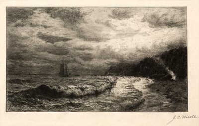 A csempész leszállóhelye. alkotó: James Craig Nicoll