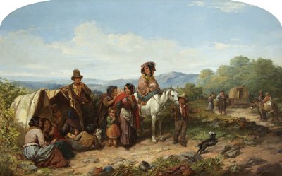 A tábor feloszlása (olaj, vászon) alkotó: James Curnock