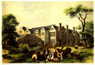 Sawston Hall, Cambridgeshire, 1848 alkotó: James Dafforne