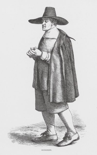 Képmutatás (metszet) alkotó: James Dawson Watson
