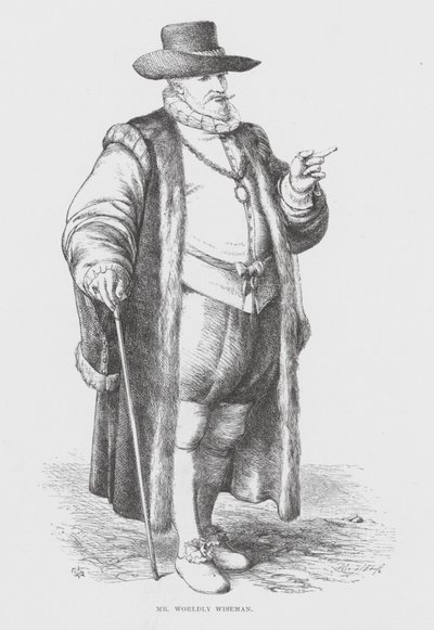 Mr Worldly Wiseman (metszet) alkotó: James Dawson Watson
