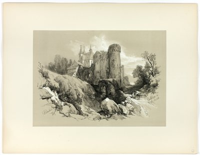 Beilstein a Mosel-parton, a Festői válogatásokból alkotó: James Duffield Harding